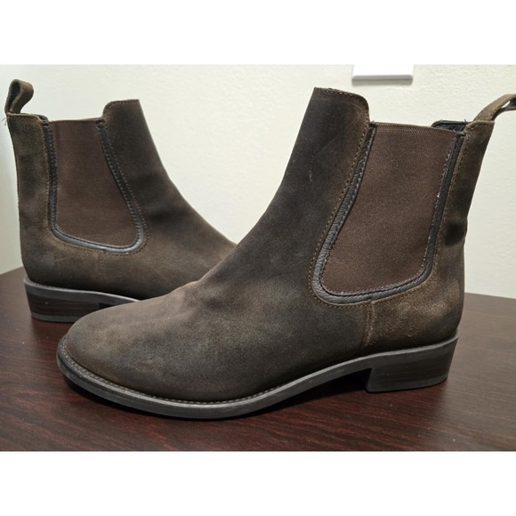Thursday Boot Co. Duchess Chelsea Boots Women's 9.5 Dark Brown WeatherSafe Suede - Picture 1 of 16